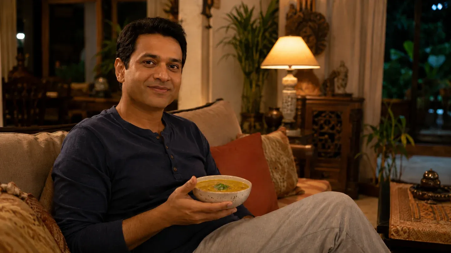 Eat your dal in a bowl lounging on your sofa