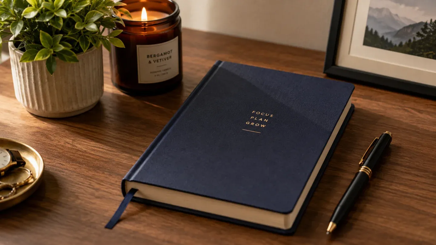 notebook and pen