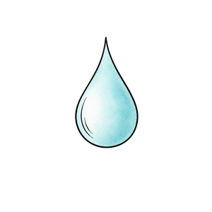 A single drop of water