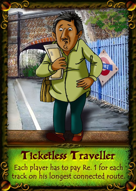The Ticketless Traveller character card