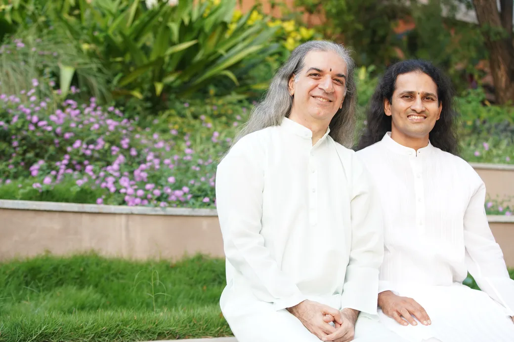 Bawa and Dinesh, press photograph