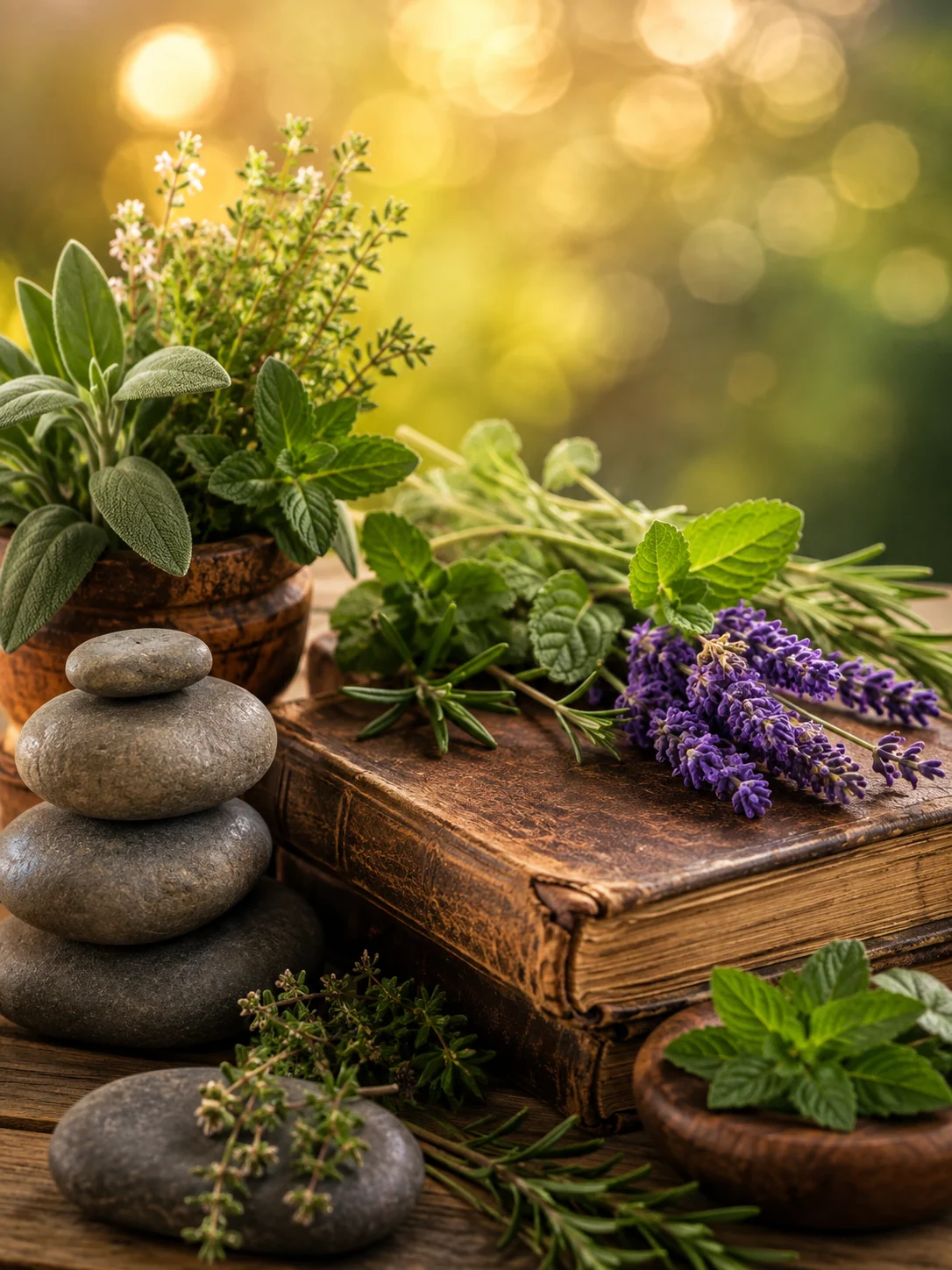 Books on alternative healing with dried herbs